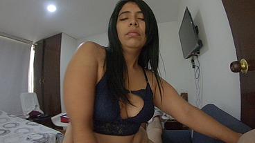 mi vecina venezolana cabalga mi polla
