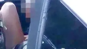 JAV Goddess Fucked Wildly in Car - Steamy Interracial Action