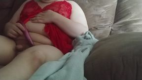 Chubby Trans Hailey Toys Her Small Cock and Ass Gushes Wild Part 5