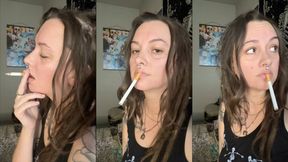 Side profile POV smoking - SFW