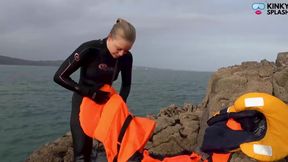 Wetsuit and Lifejackets Lucy's Freezing Comparison