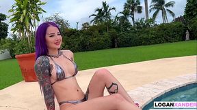 Tatt'_d StepSis Valerica Steele Fucks and Squirts for Step Bro - Logan Xander