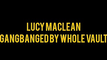Lucy Maclean gangbanged by her whole vault bukkake repopulation