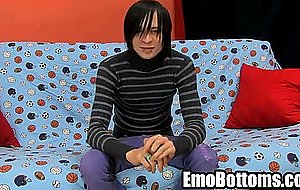 Emo twink miles pride gets nude and jerks off