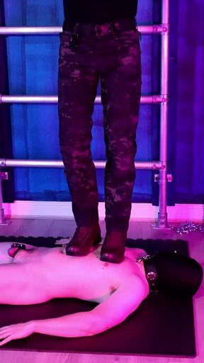 Trampling My Slave with Military Boots