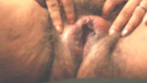 Hairy Pussy Meets Golden Dildo