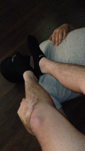 Sub worships my socks and feet