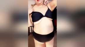 Mature Woman Zilah Luz Striptease In High Heels And Nylons