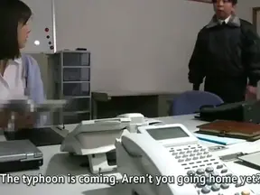 Hot Japanese Teacher Gets Steamy with Busty JAV Stars Amidst Wild Rainstorm