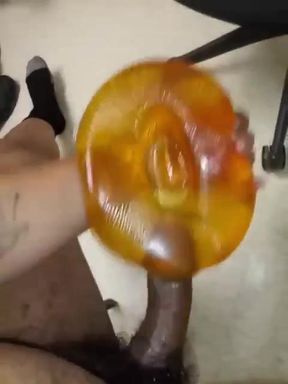 Stroking with a toy