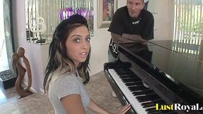 After Piano Practice, Stephanie Cane Gets Her Pussy Played