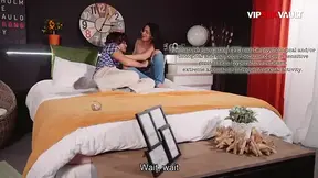 Curvy Latina strips out of ripped jeans exposing thick breasts and cunt