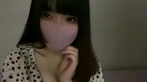 Curvy Asian babe enjoys late-night self-pleasure session