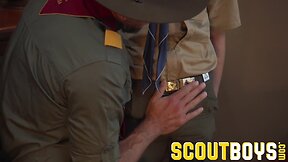 Scoutboys older dad fucks austin teen in front of his friend