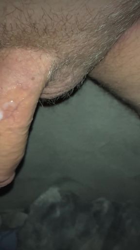 I listen to my neighbor having midnight sex - edging to a  messy cumshot and a strong orgasm   Clip 1