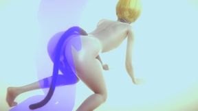 Yaoi Femboy - Hot blonde catboy hardsex