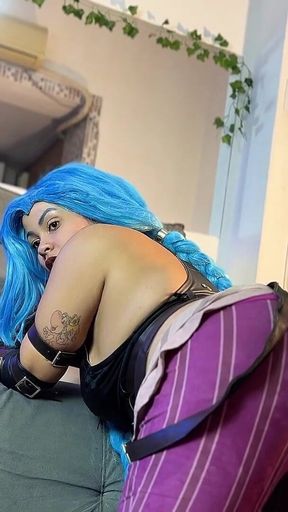 Jinx Cosplay Fart Domination - Worship My Ass and Stinky Gas