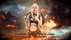 Punished sinner, sharp claws - CBT EDITION : GELDING, PENECTOMY , EMASCULATION