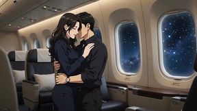 Horny flight attendants provide unexpected T&A during a quiet night of