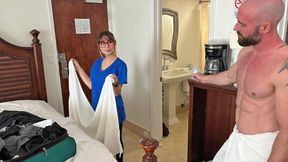 Busty Dirty Maid Fucks Hotel Guest For Extra Tip
