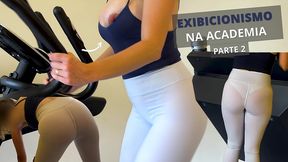 part 2 - i filmed today s workout at the building gym wearing a sheer look and that touch of exhibitionism - gravei o treino de hoje na academia do predio com um look transparente e pagando peitinho