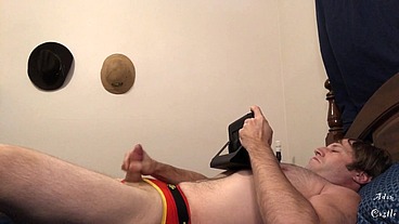 Stud Jerks Off 2 Porn In Jockstrap