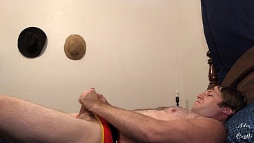Stud Jerks Off 2 Porn In Jockstrap