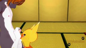 Taomon & Grey Fox Furry Hentai Fun – Boobjob, Handjob, Blowjob & Fucked