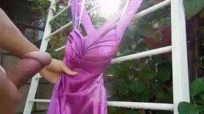 Prom Dress - Outdoors Hard Fuck Messy Cumshot