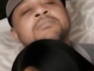 Hot tiny eighteen year old sucking large ebony knob