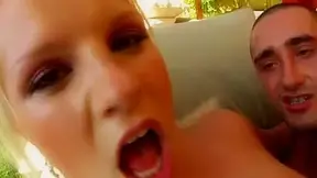 A nordic blonde beauty takes her love for cum to the next level