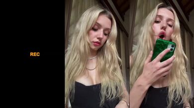 OnlyFans blonde college slut with perfect pussy and big round ass craves your cock