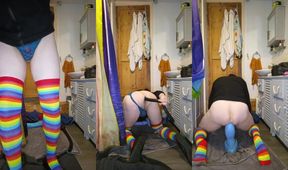Femme Shep's Spectre Bussy Destroyed by Massive Dildo Ride