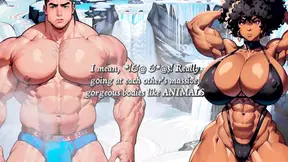 Muscle MILF rides huge white cock in NSFW book trailer
