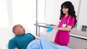 ”BRAZZERS Ricky's fat black meat gets full service during his physical”