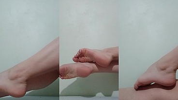 Trans feet and legs show