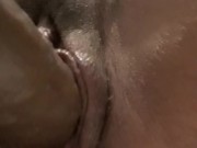 Sneaking dildo in pussy on lunch break