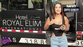 Colombian model Latina fucked on private jet