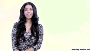 Sweet Latin gapes her butt for meat after photoshoot