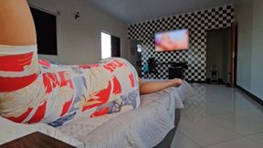While my friend dreams I fuck her husband under her nose
