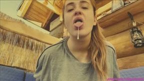 Choking on small dick