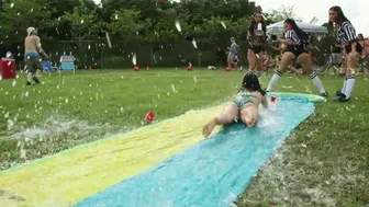 Jamie Valentine and friends have wild college field day orgy