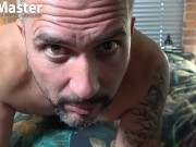 Chubby dilf gives sissy boy dildo instructions PREVIEW