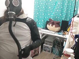 PVC Penguin Cosplay Gasmask Breathplay Sissy Hump Inflatable