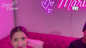 Argentine babe gives deepthroat and swallow while getting fucked in the ass