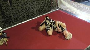 1 on 1 Bondage Escape Challenge from BoundCon on Tour in Munich - The one and only Real Escape Challenge - Lena King - Part 2 wmv