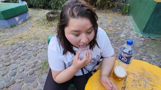 Gape my asshole with your cock and give me your cum and piss to drink it in public