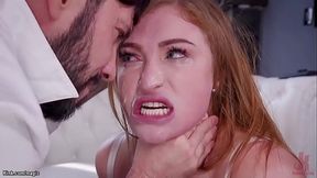 Stepdad fucks stepdaughter and MILF mom in bondage threesome