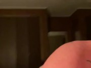 Hot trans guy takes fuck toy in virgin ass