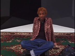 Two gay black men have sex in the floor
